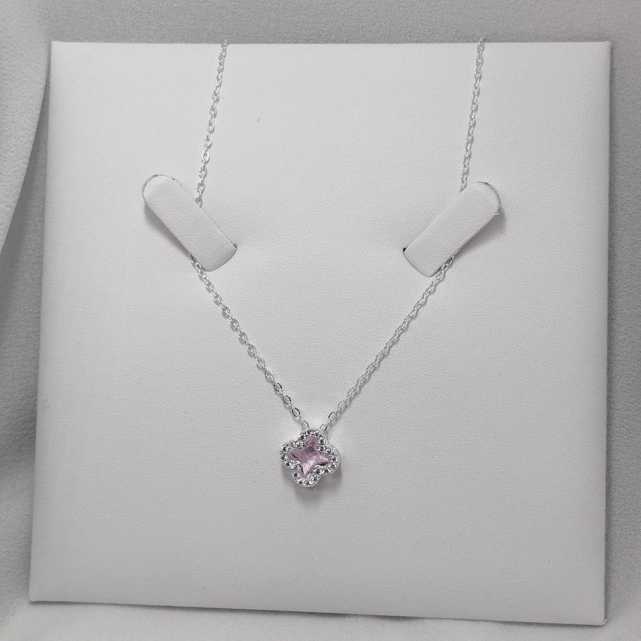 Colar de Trevo Rosa — foto 1