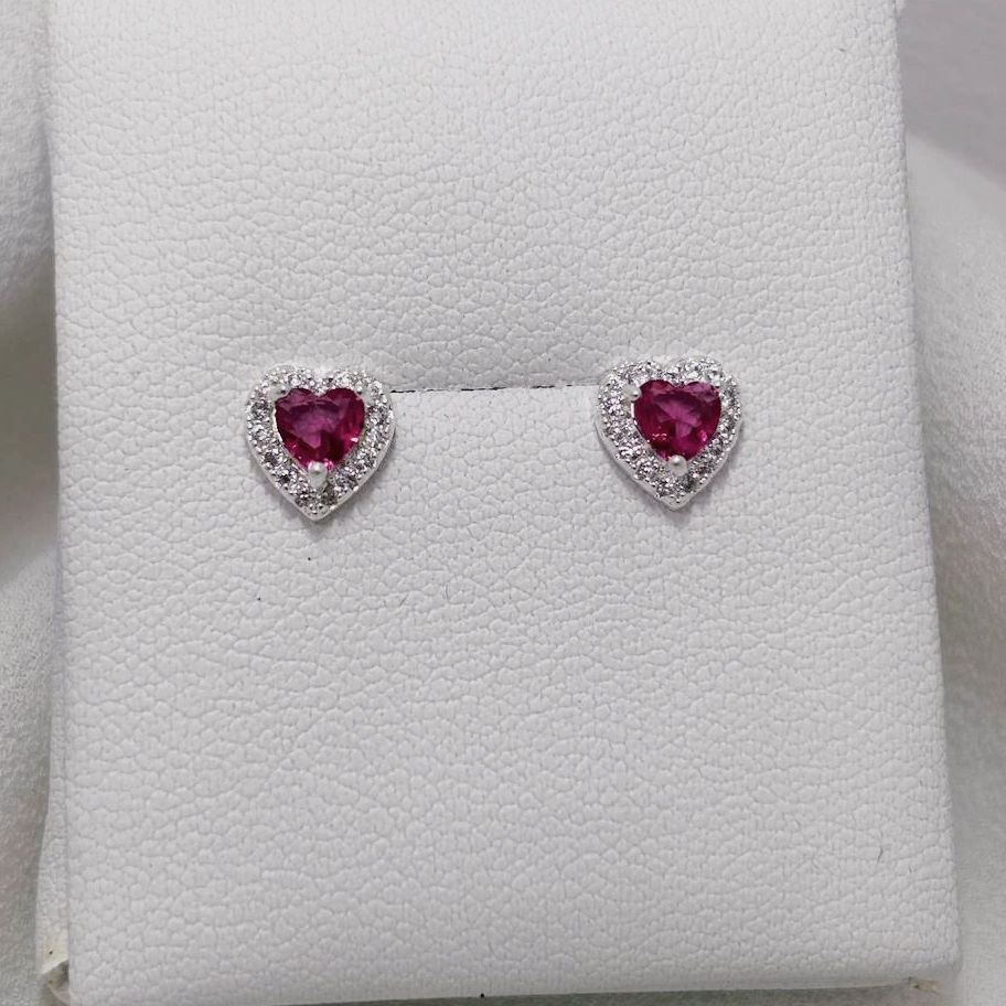 Brinco de Coração Rosa — foto 1